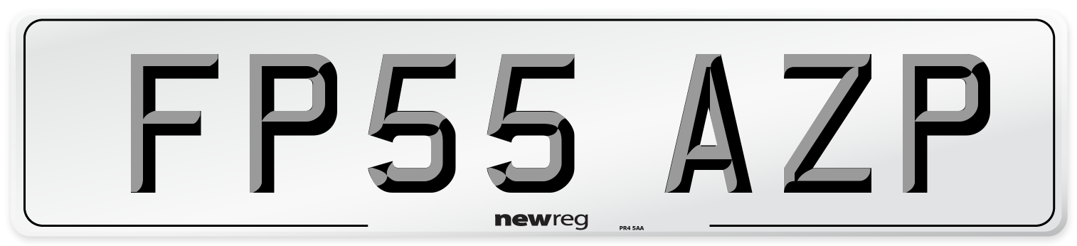FP55 AZP Number Plate from New Reg